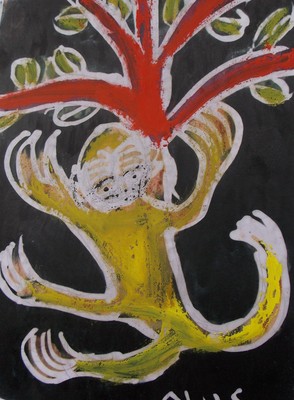 Product picture Animals, Yellow Monkey on the tree